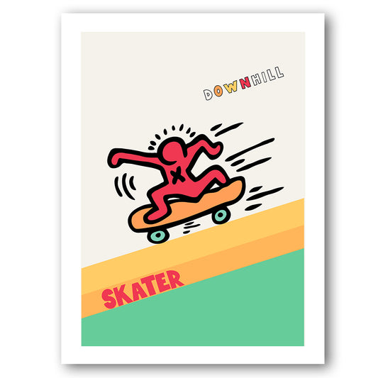 KEITH HARING | Skater on Green