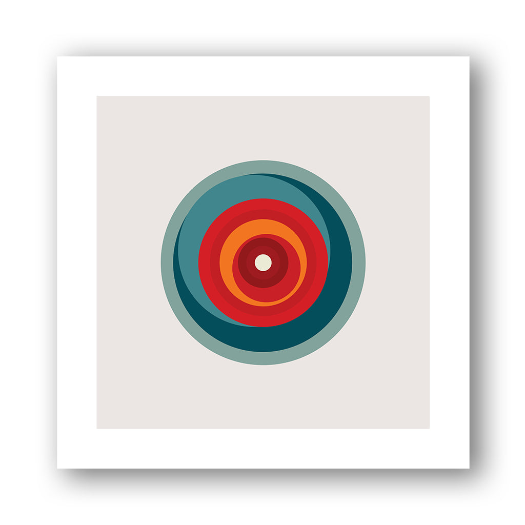 MODERN CIRCLES | Revolving Brown in Square